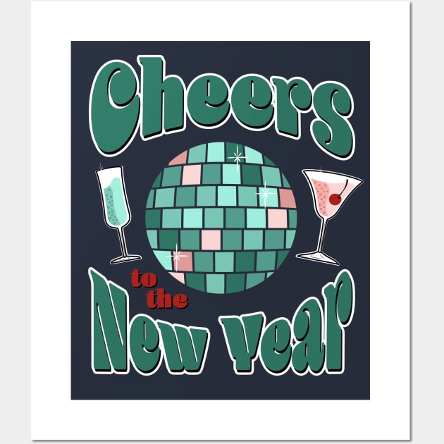 Cheers to the New Year Wall Art by ameemax